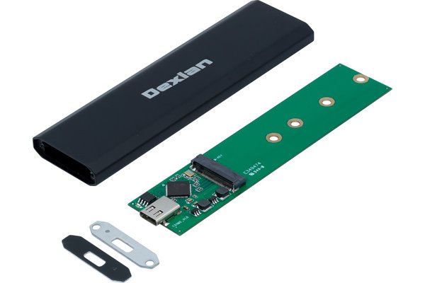 DEXLAN Boîtier externe USB 3.1 Gen2 Type-C SSD M.2 PCIe NVMe - JPF