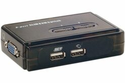Pocket switch KVM VGA/USB 2 Ports avec câbles