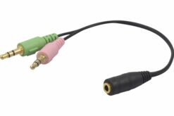 Adaptateur Jack 3.5 mm CTIA  vers micro + casque stéréo
