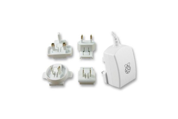 Alimentation pour Raspberry Pi 3 Model B 5.1V Blanc