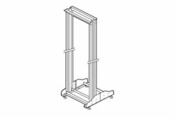 Bâti-rack 19pouces 2 montants capacité 42U - 1965x550x640mm