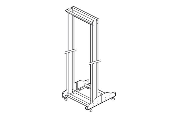 Bâti-rack 19pouces 2 montants capacité 42U - 1965x550x640mm