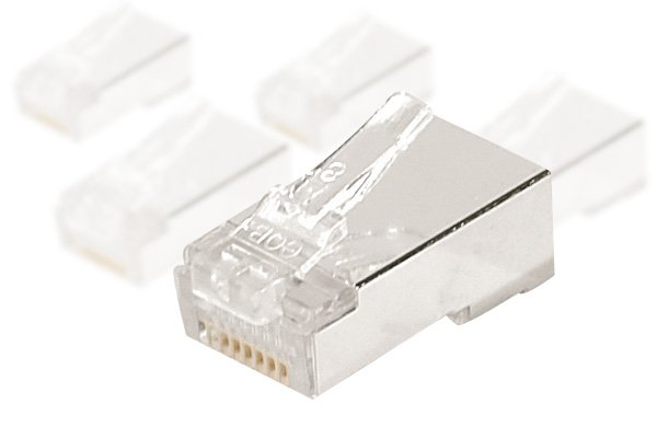 CONNECTEUR 8P8C RJ45 CAT6 STP LOT DE 10