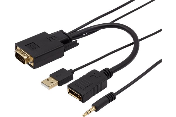 CONVERTISSEUR VGA+AUDIO VERS DISPLAYPORT