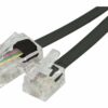 CORDON TEL RJ11 / RJ45 2 m 2:3  3:4  4:5  5:6 NOIR