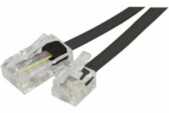 CORDON TEL RJ11 / RJ45 2 m 2:3  3:4  4:5  5:6 NOIR