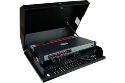 Coffret mural faible encombrement 8U noir