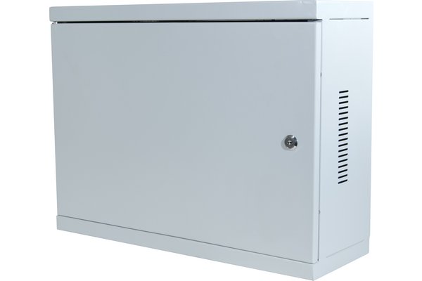 Coffret mural fixe 19" 3U prof 180 mm (gris)