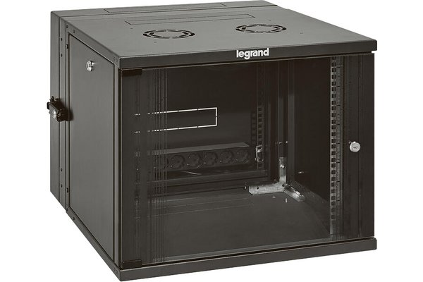 Coffret pivotant 19pouces livré monté Linkeo capacité 18U -