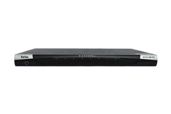 Console Serveur série 8 p. with dual-Power DC/Gigabit +