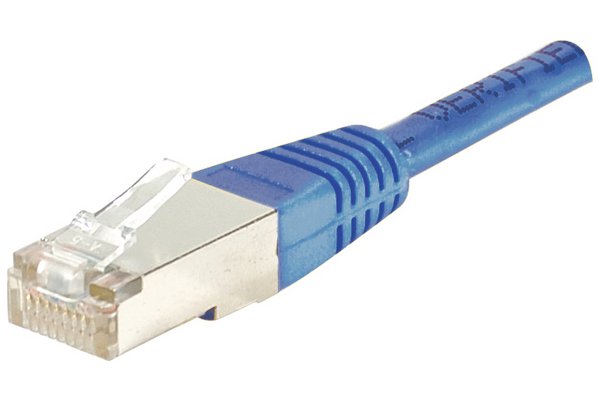 Cordon RJ45 CAT 5e F/UTP bleu - 2 m