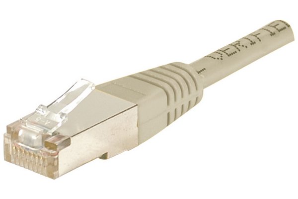 Cordon RJ45 CAT 5e F/UTP gris CCA - 0,15 m