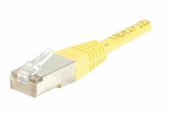 Cordon RJ45 CAT 5e F/UTP jaune - 0,5 m