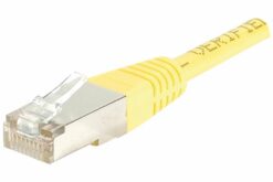 Cordon RJ45 CAT 5e F/UTP jaune - 1 m