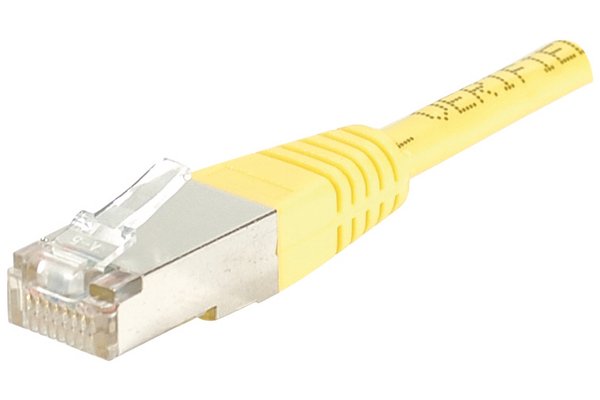 Cordon RJ45 CAT 5e F/UTP jaune - 3 m