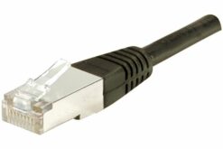 Cordon RJ45 CAT 5e F/UTP noir CCA - 0,15 m