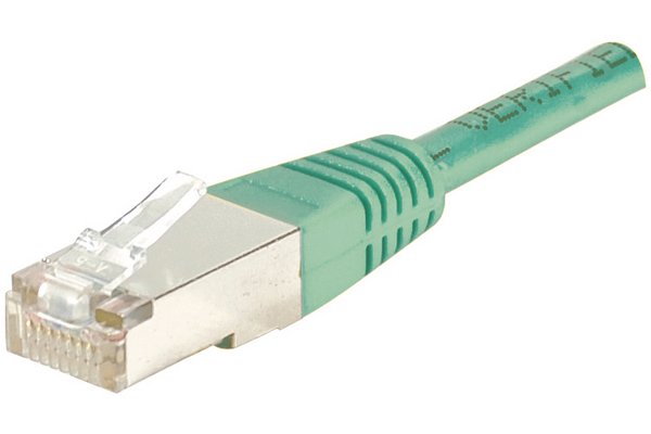 Cordon RJ45 CAT 5e F/UTP vert - 0,3 m