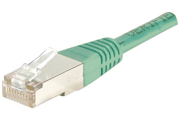 Cordon RJ45 CAT 5e F/UTP vert - 5 m