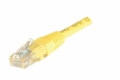 Cordon RJ45 CAT 5e U/UTP jaune - 0,5 m