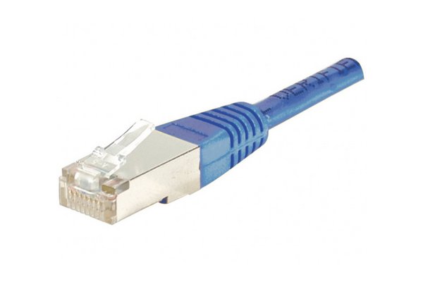 Cordon RJ45 CAT 6 F/UTP bleu - 0