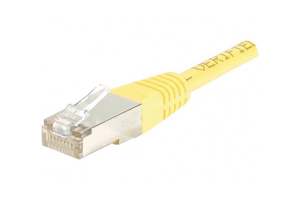 Cordon RJ45 CAT 6 F/UTP jaune - 0