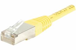 Cordon RJ45 CAT 6 F/UTP jaune CCA - 1 m