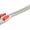 Cordon RJ45 CAT 6 S/FTP à verrouillage gris - 1 m