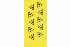 Etiquette Radiation Laser (lot de 10)