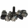 Jeu de 50 écrous cage 9,5mm avec 50 rondelles plastique et 5