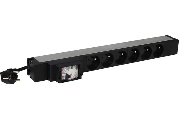 LEGRAND MULTIPRISE 19" 1U 6 PRISES AVEC DISJ. DIFF. 30 mA