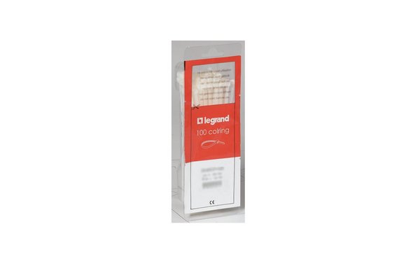 LIEN CABLE AVEC PORTE-ETIQUETTE 28 x 12 MM / 100 PCS