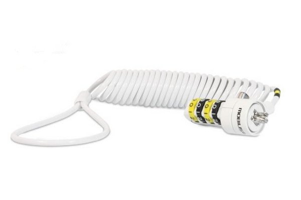 MOBILIS Câble de sécurité à code + Cordon spiralé - 1.8 m -
