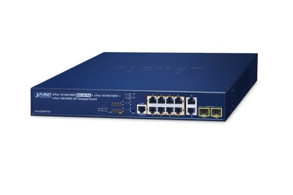 PLANET GS-5220-8P2T2S SWITCH 8G PoE+ 240W & 2 SFP 100/1G