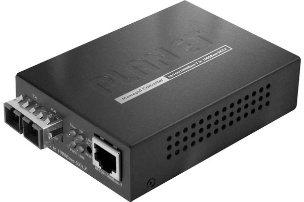 PLANET GT-802 CONVERT.FIBRE 10/100/1000 - 1000SX 500m + LFP