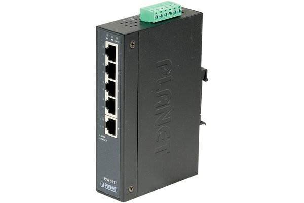 PLANET ISW-501T SWITCH INDUSTRIEL 5P 10/100 -40/75°