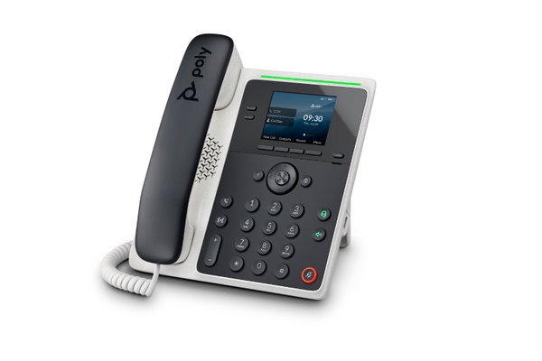 POLY EDGE E100 téléphone de bureau PoE USB-C - 2 lignes SIP