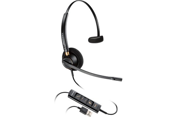 POLY EncorePro 515-M Casque Ctr d appel USB-A Teams 1 écout.