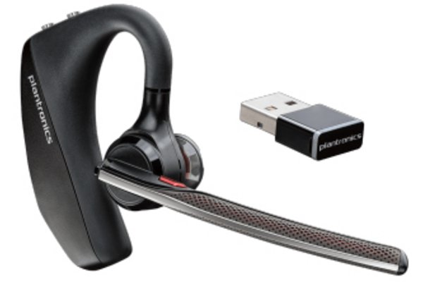 POLY VOYAGER 5200 UC Oreillette BT +clé BT600 +chargeur