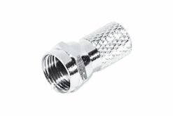 PRISE F POUR CABLE ANTENNE COAXIAL SAT/TV - LOT DE 100 PCS
