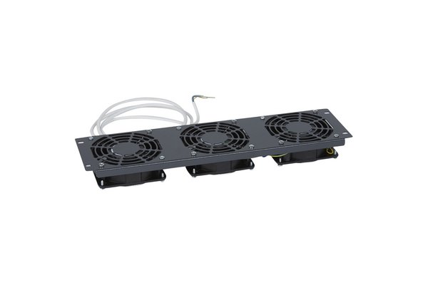 Plaque 3 ventilateurs 230V~ 3U pour gestion thermique baies