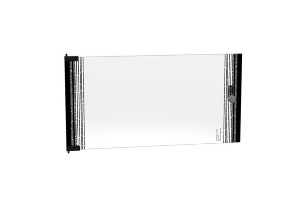 Porte en verre complète pour coffret Linkeo 19pouces 9U RAL7