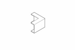 REHAU ANGLE EXT AXIS MINI 50x20 PVC BLANC