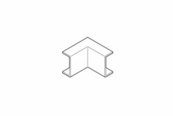REHAU ANGLE INT AXIS MINI 50x20 PVC BLANC