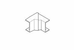 REHAU ANGLE INT VARIABLE AXIS MINI 32x16 PVC BLANC