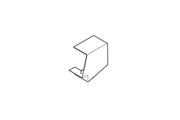 REHAU ANGLE PLAT AXIS 60x40 PVC BLANC IK10