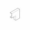 REHAU ANGLE PLAT AXIS MINI 32x16 PVC BLANC