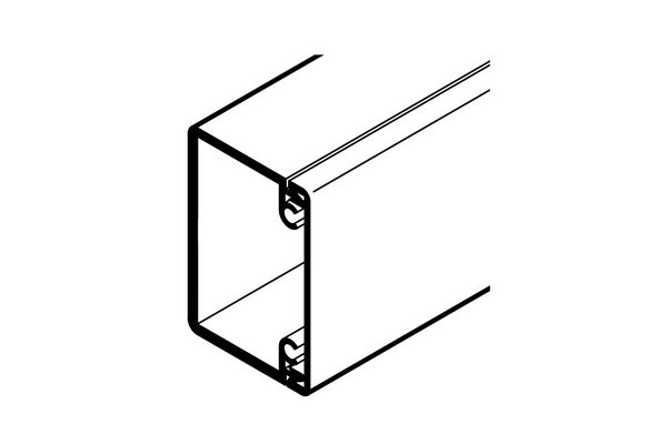 REHAU GOULOTTE AXIS 60x40 PVC BLANC IK10 2 m