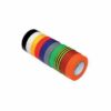 RUBAN ISOLANT PANACHÉ 10 COULEURS - 10 M