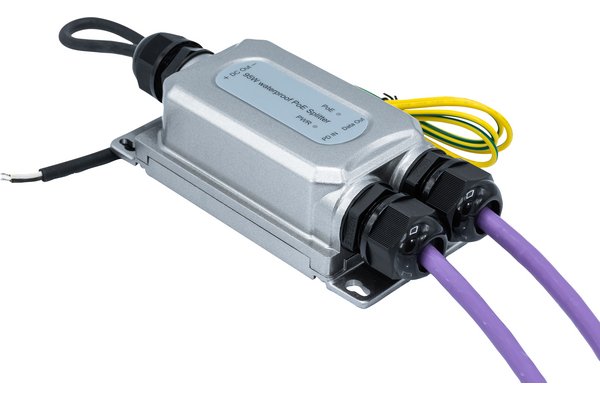 Séparateur Gigabit PoE++ 95W /Sortie RJ & 12 Volts 5A IP67