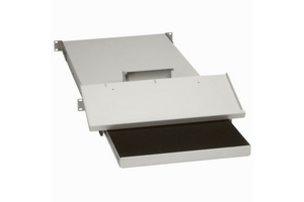 Tablette support clavier fixation sur 4 montants 19pouces ba